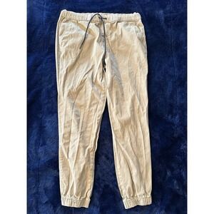 Urban Pipeline Jogger Pants Men's Medium Tan Elastic Waist Casual Stretch